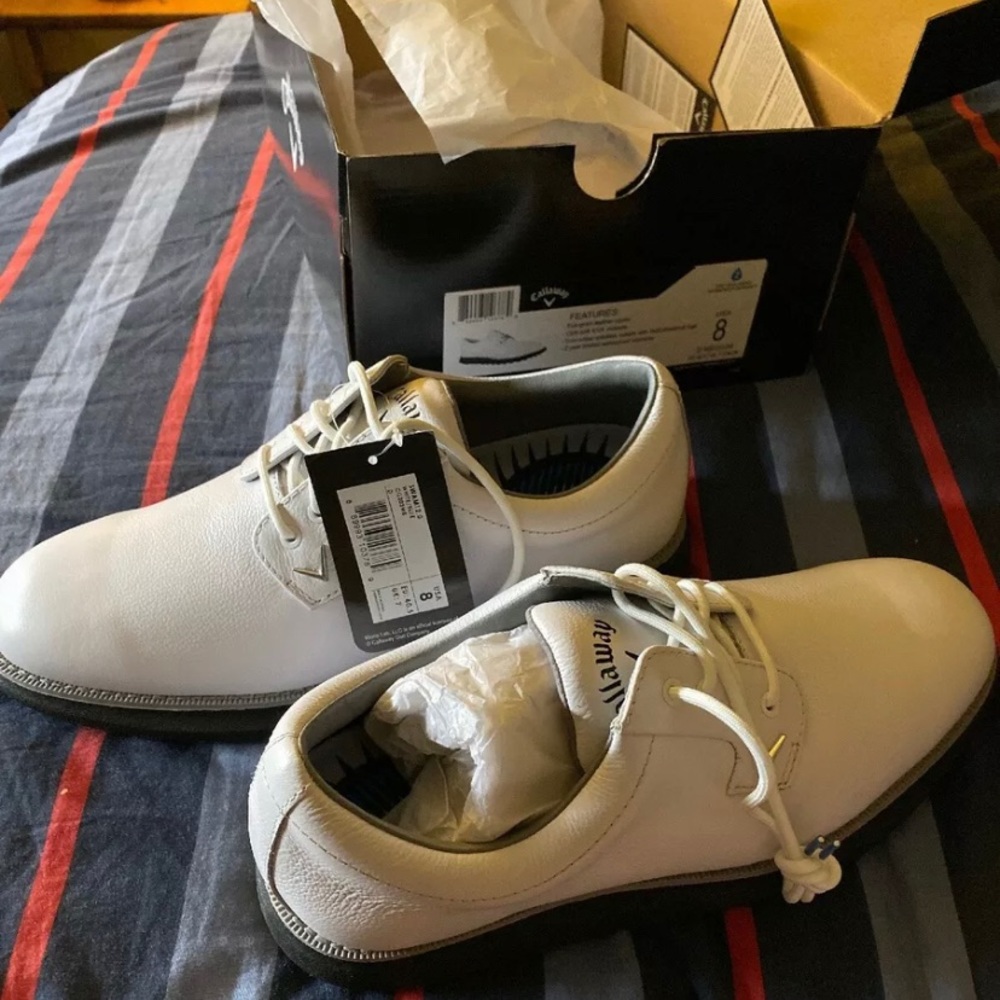 Callaway Swami 2.0 Spikeless Golf Shoes White/Blue